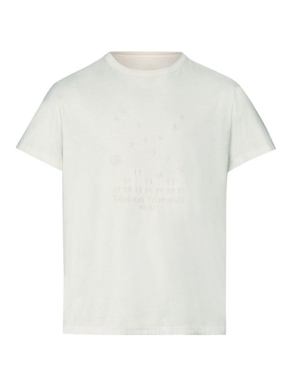 Maison Margiela: T-shirts - T-Shirt - Weiß