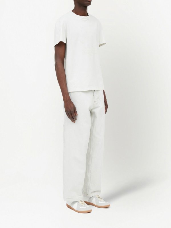 Maison Margiela: T-shirts online - T-Shirt - Weiß