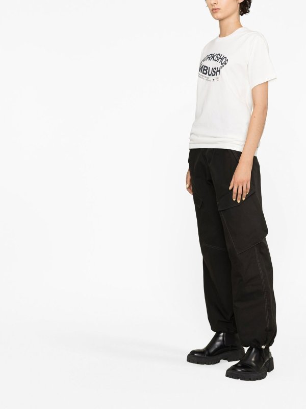 AMBUSH: t-shirts online - Logo print cotton Tee
