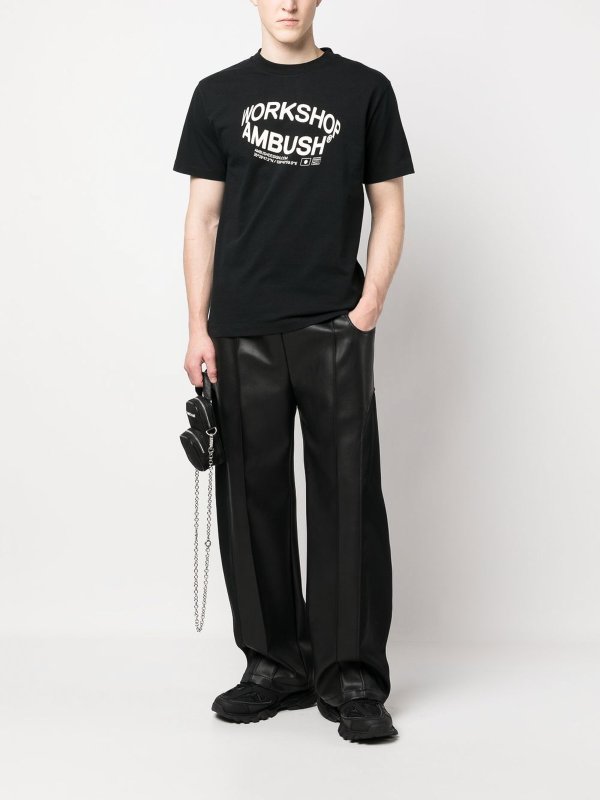 AMBUSH: t-shirts online - Logo print cotton Tee