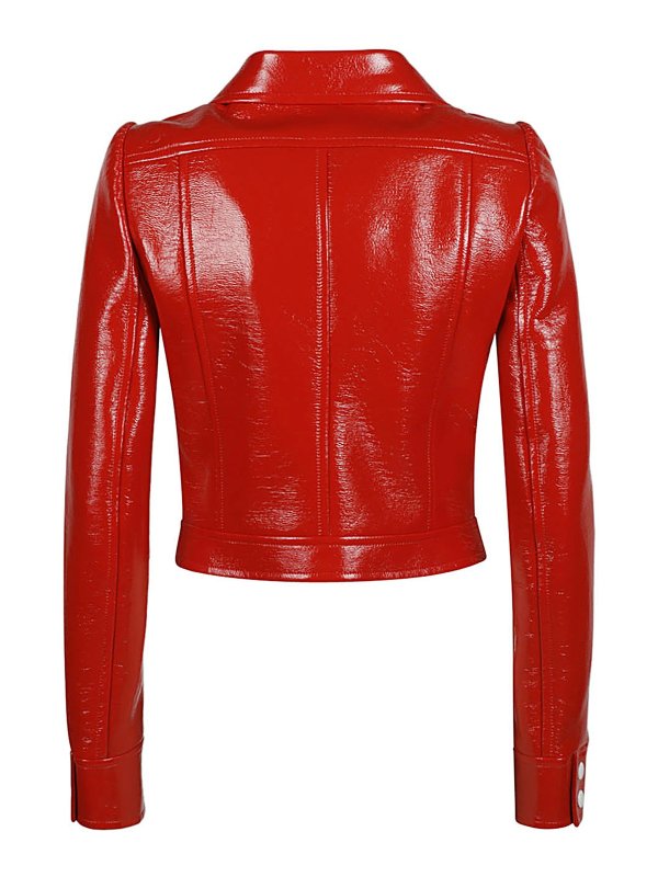 Courreges: Lederjacken online - Lederjacke - Rot
