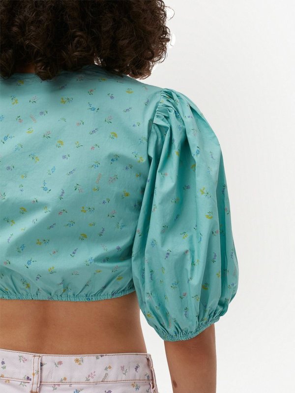 ブラウス - ライトブルー shop online: GANNI