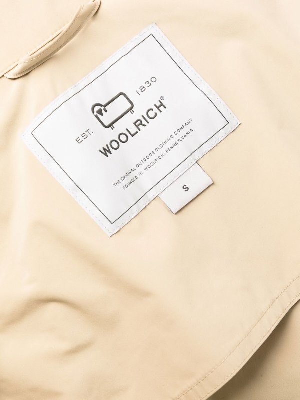 iKRIX WOOLRICH: Logo-patch trench coat