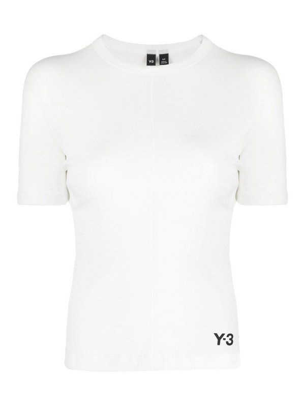 Y-3: Camisetas - Camiseta - Blanco