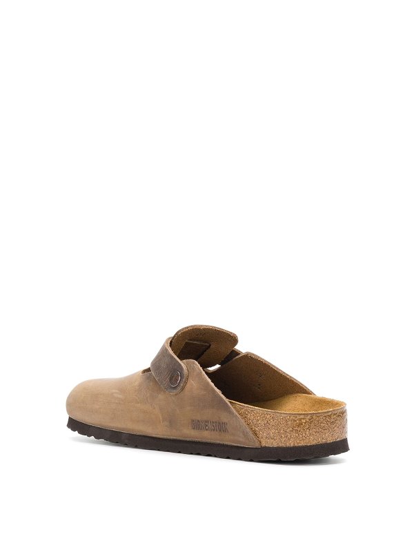 The Best Shops BIRKENSTOCK: mules shoes - Leather classic slip-on mules