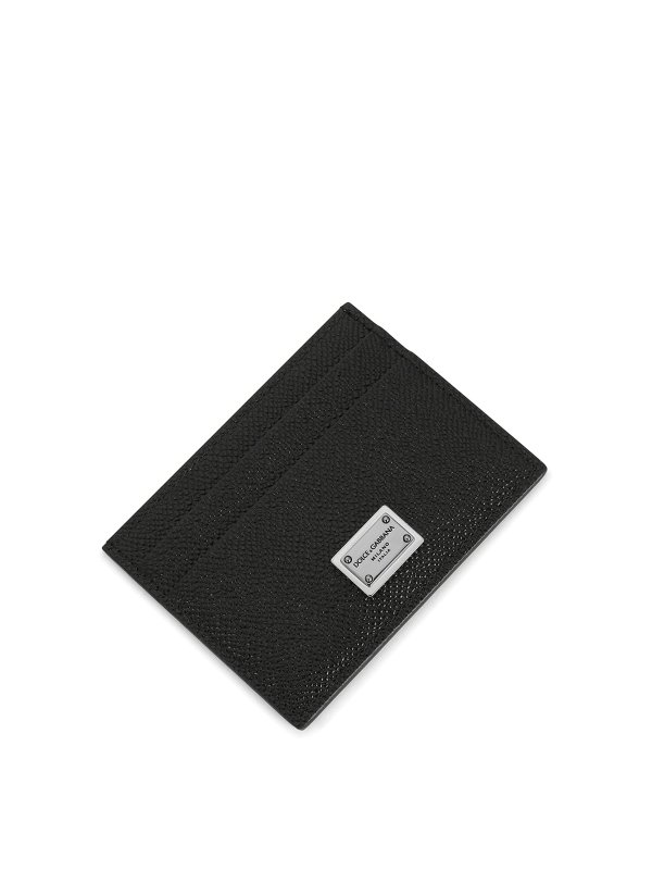 The Best Shops DOLCE & GABBANA: wallets & purses - Logo-plaque leather cardholder