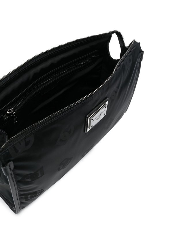 Logo plaque pouch shop online: DOLCE & GABBANA