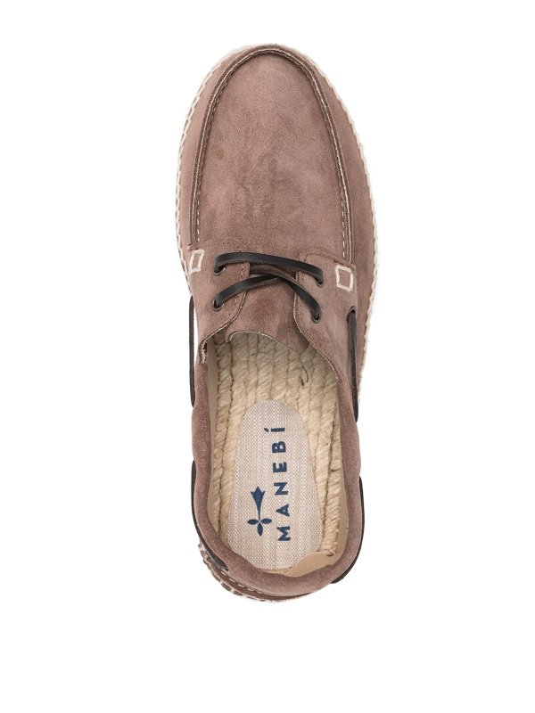 Espadrillas in camoscio allacciate shop online: MANEBI