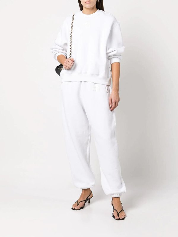 ALEXANDER WANG: Sweatshirts & Sweaters online - Crewneck cotton sweatshirt with logo