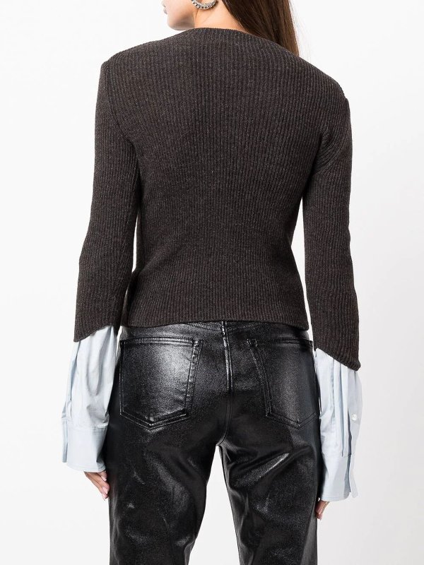Pull Col Rond - Marron shop online: ALEXANDER WANG