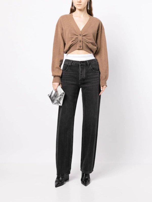 Alexander Wang シルク ベージュ 長袖 カーディガン XS Women's Designer Sweaters, Pullover & Cardigan | alexanderwang®