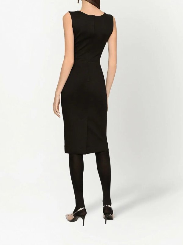 Vestido Midi - Negro shop online: DOLCE & GABBANA