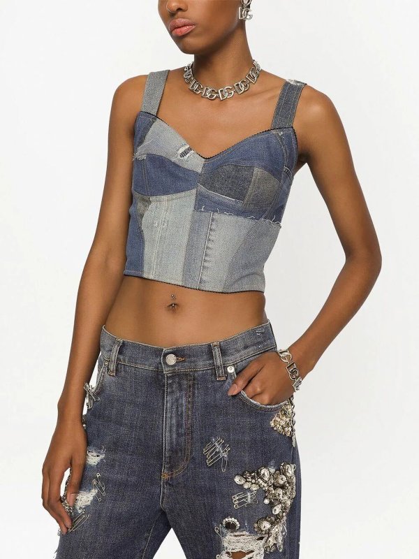 DOLCE & GABBANA buy online Top - Blau