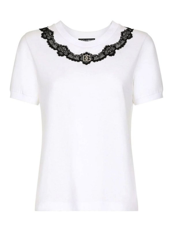 DOLCE & GABBANA: T-shirts - T-Shirt - Weiß