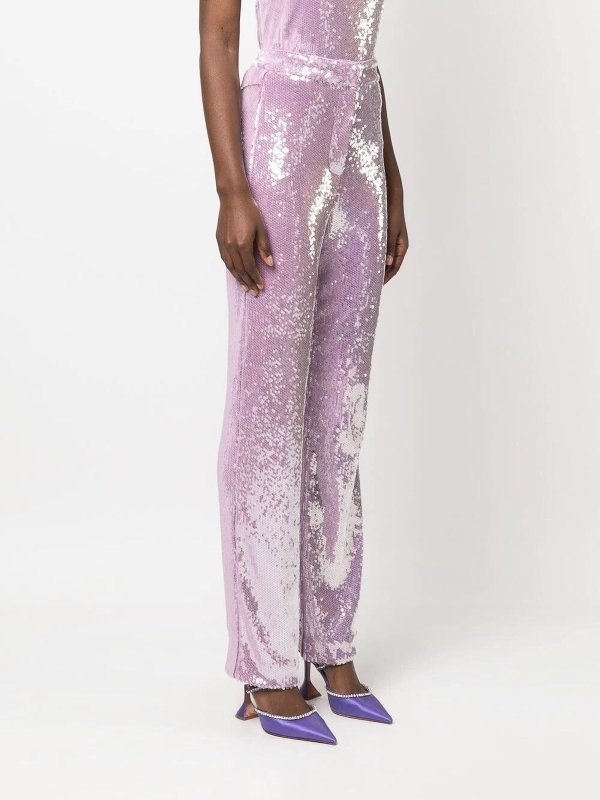 iKRIX ROTATE Birger Christensen: pantaloni casual - Pantaloni a gamba dritta con paillettes