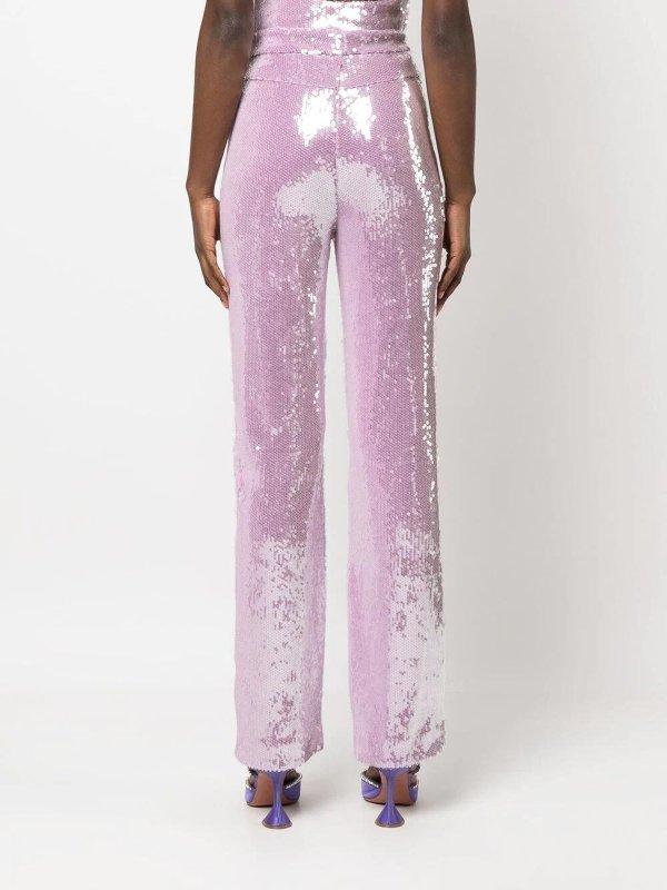 Pantaloni a gamba dritta con paillettes shop online: ROTATE Birger Christensen