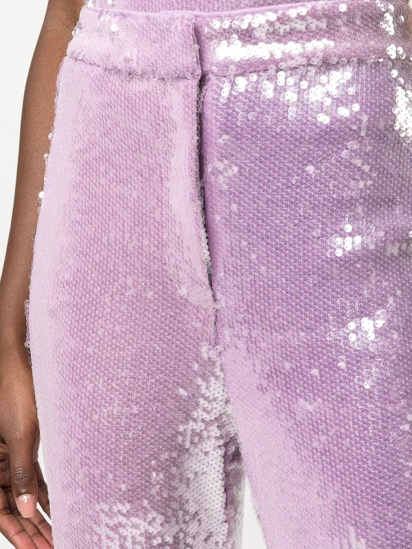 ROTATE Birger Christensen buy online Pantaloni a gamba dritta con paillettes