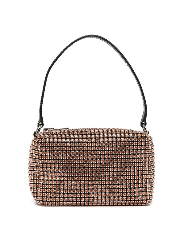 ALEXANDER WANG: shoulder bags - Medium bag with rhinestones