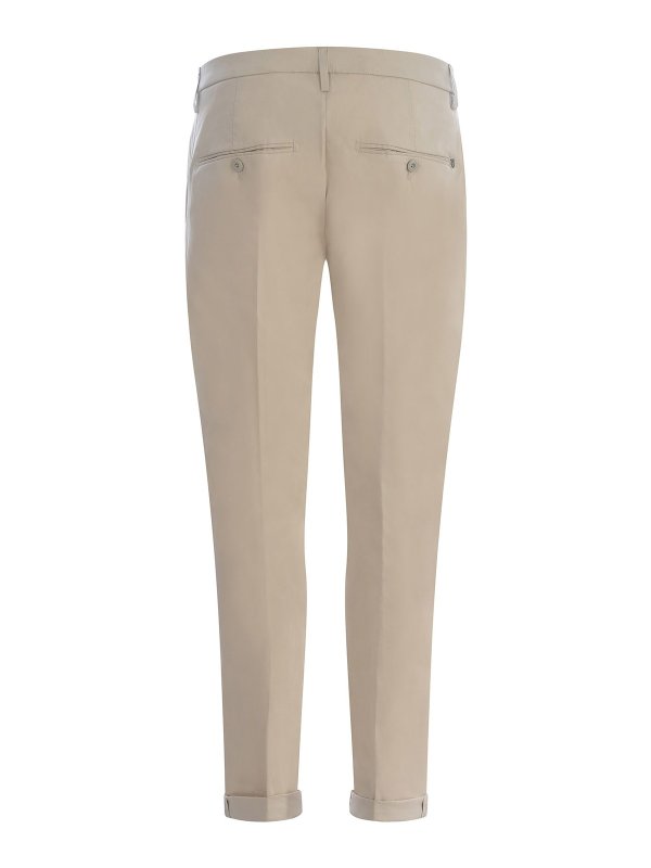 DONDUP: casual trousers online - Cotton straight leg trousers