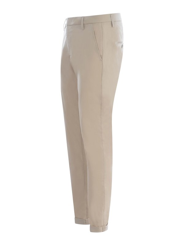 iKRIX DONDUP: casual trousers - Cotton straight leg trousers