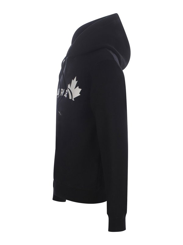The Best Shops DSQUARED2: Sweatshirts & Sweaters - Logo printed cotton hoodie