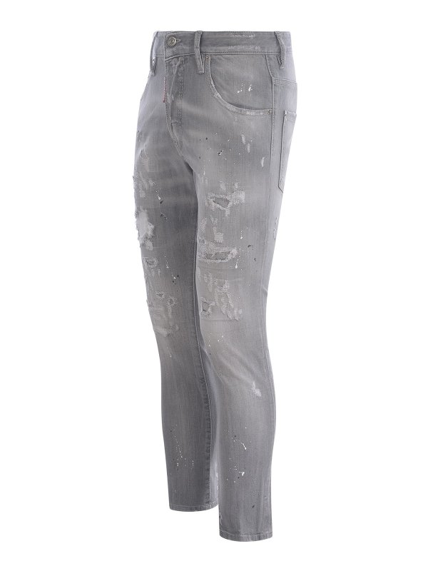 iKRIX DSQUARED2: skinny jeans - Faded ripped effect skinny jeans