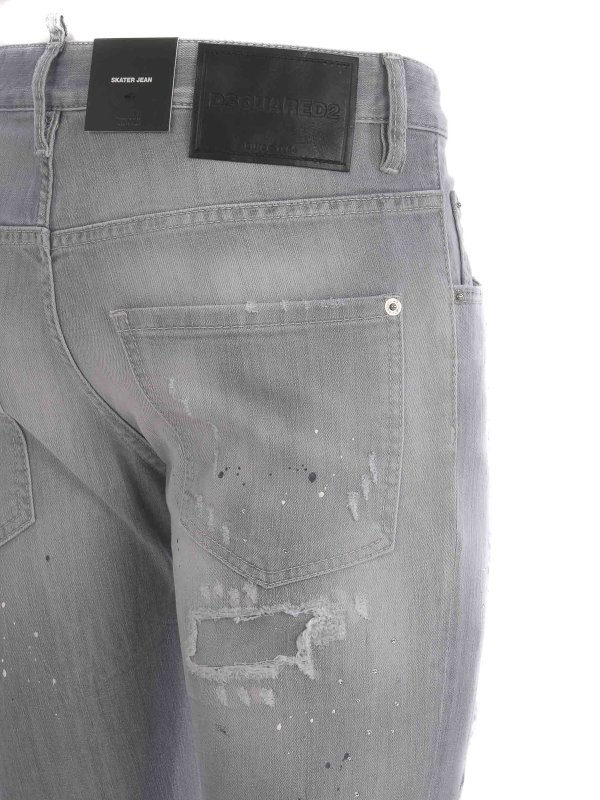 DSQUARED2 buy online Faded ripped effect skinny jeans