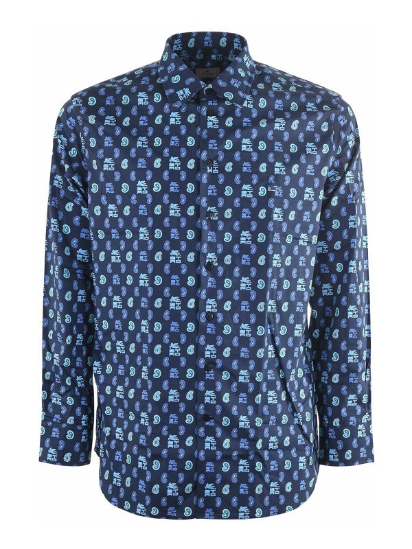 ETRO: shirts - Patterned cotton shirt