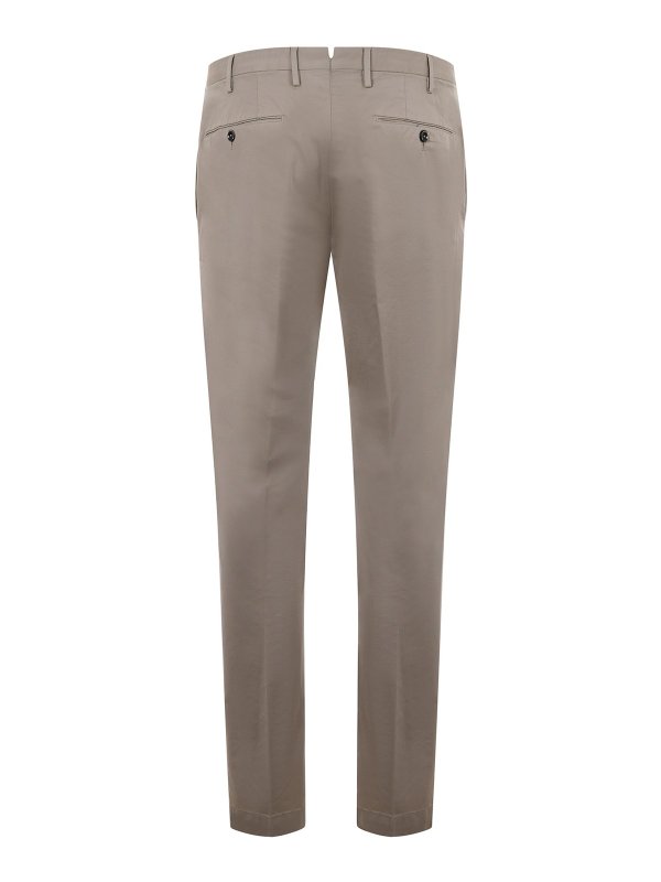 PT TORINO: Tailored & Formal trousers online - Cotton trousers with concealead closure