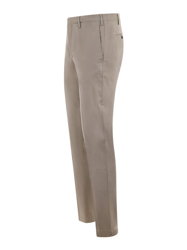iKRIX PT TORINO: Tailored & Formal trousers - Cotton trousers with concealead closure