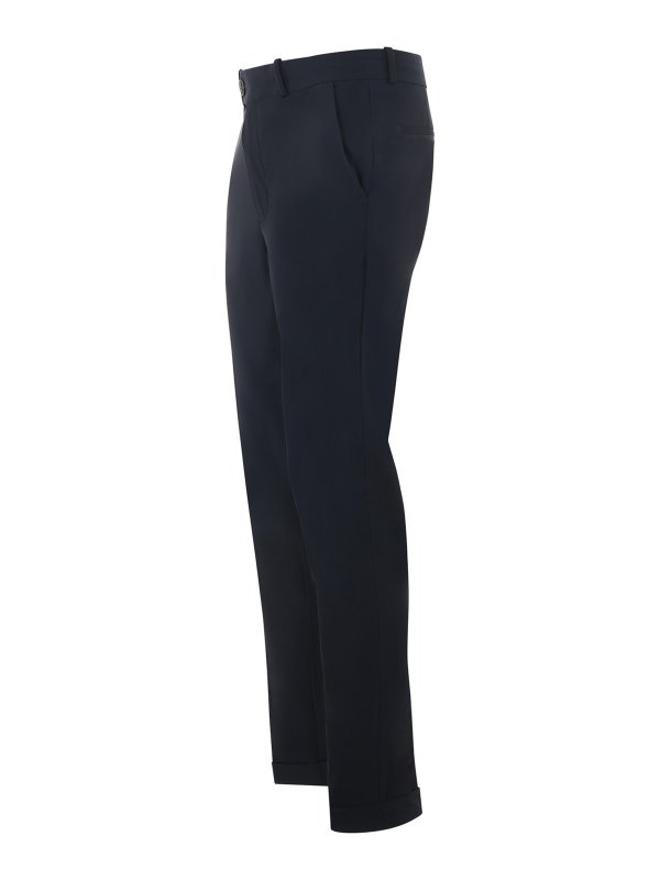 The Best Shops RRD Roberto Ricci Designs: casual trousers - Pleated straight leg trousers with turn-ups