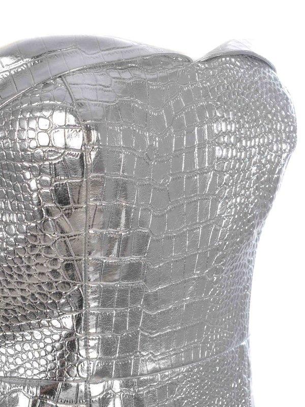Croco effect silver short dress Replica 
online: ROTATE Birger Christensen