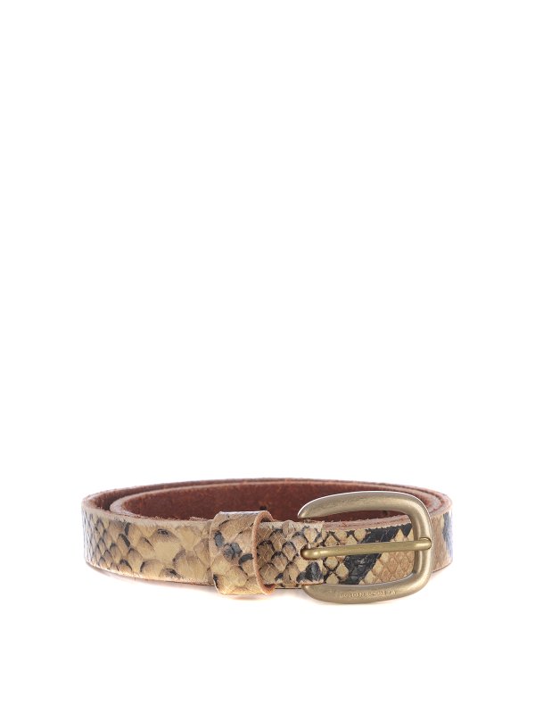 GOLDEN GOOSE: Ceintures - Ceinture - Estampado Animalier