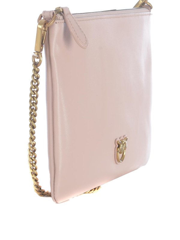 Pinko: cross body bags online - Flat Classic smooth leather bag