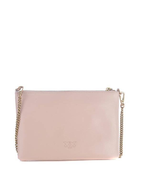 The Best Shops Pinko: cross body bags - Flat Classic smooth leather bag