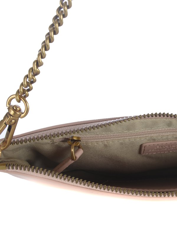 The Best Shops Pinko: Flat Classic smooth leather bag