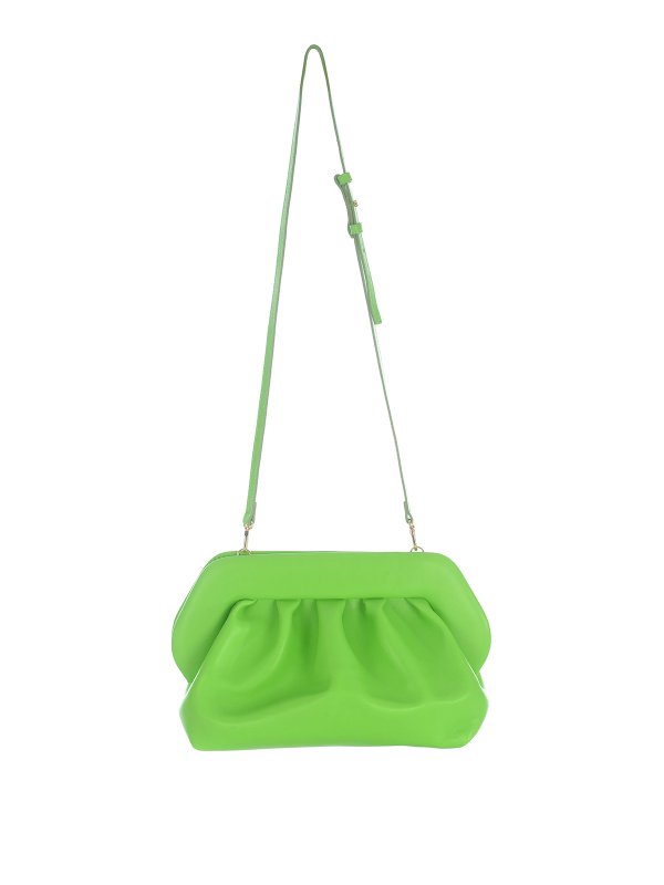 Faux leather clutch with magnetic closure shop online: THEMOIRè