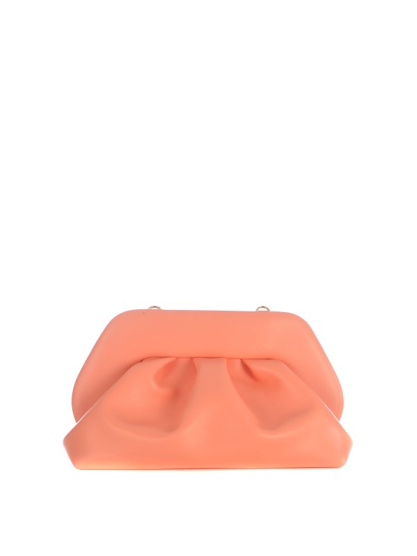 THEMOIRè: clutches - Faux leather clutch with magnetic closure