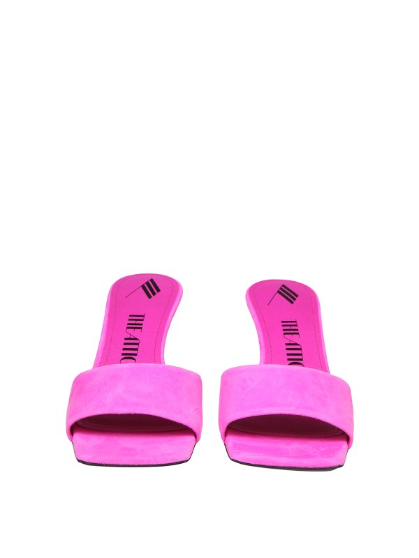 Suede Cheope sandalswith wedge shop online: The Attico