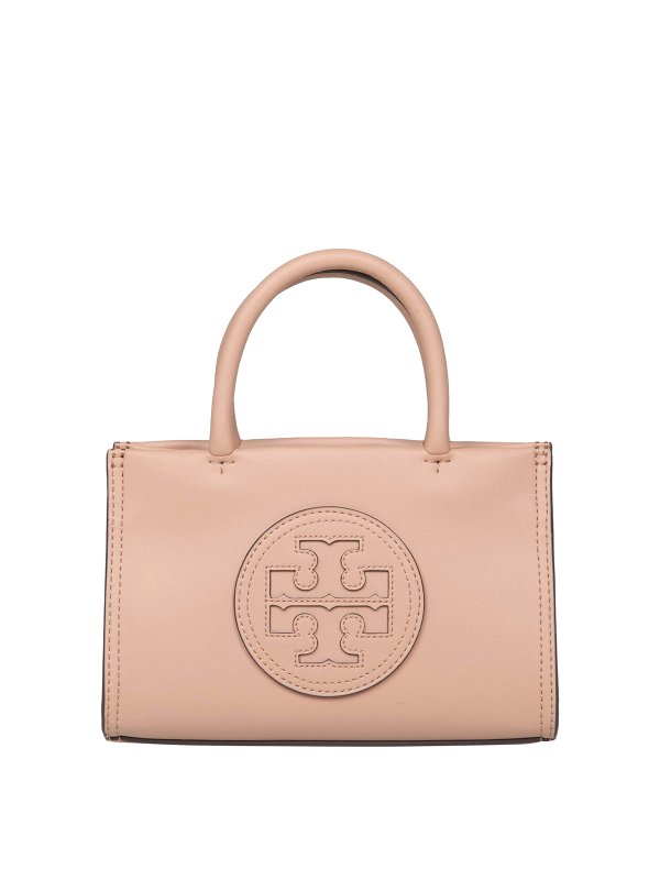 TORY BURCH: totes bags - Ella leather bag with front logo