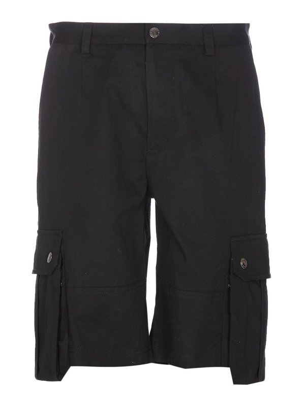 DOLCE & GABBANA: トラウザーショーツ - ショートパンツ - 黒