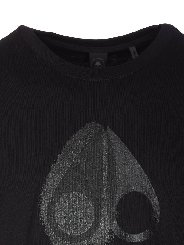 T-shirt Augustine con logo frontale shop online: MOOSE KNUCKLES
