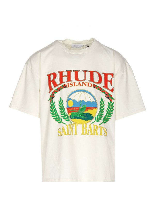 RHUDE: Camisetas - Camiseta - Blanco