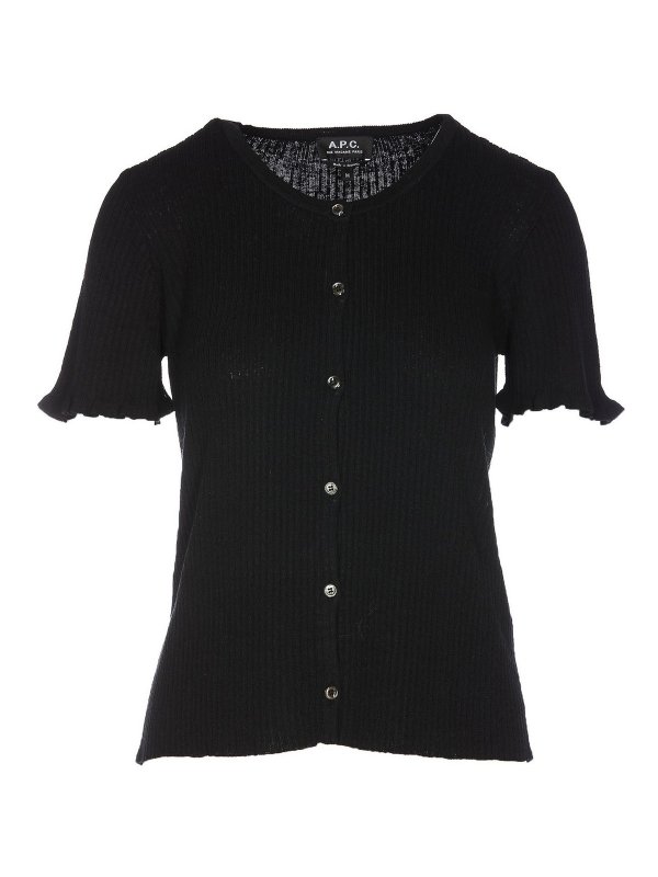 A.P.C.: Cardigans - Cardigan - Noir