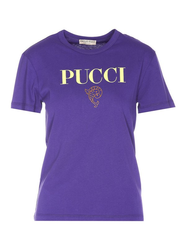 Tシャツ Emilio Pucci - Tシャツ - 紫 - 3ETP753E985131 | THEBS