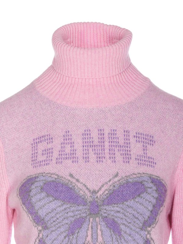 Rollkragenpullover - Lila shop online: GANNI