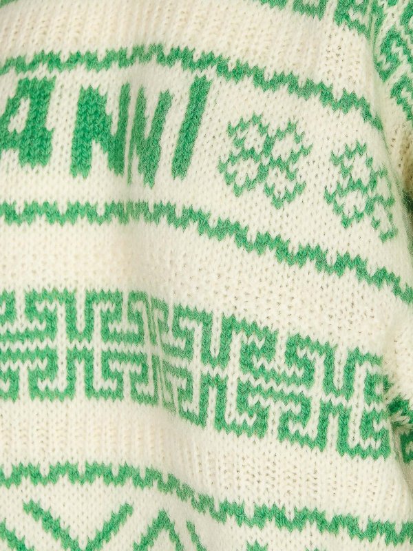 iKRIX GANNI: Strickpullover mit Rundhalsausschnitt - Rundhalspullover - Grün