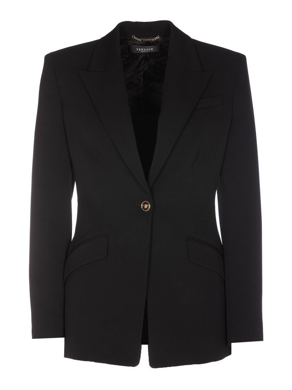 VERSACE: Vestes de costume - Blazer - Noir