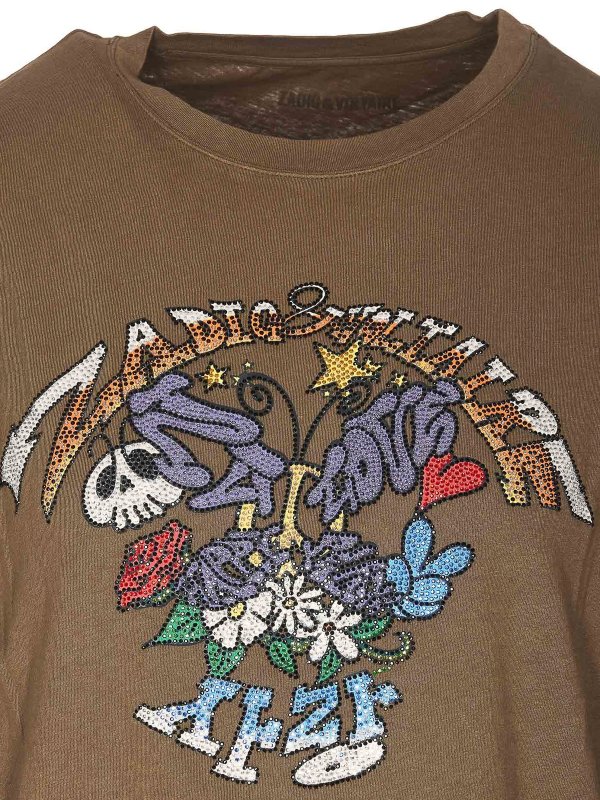T-Shirt - Grün shop online: ZADIG&VOLTAIRE