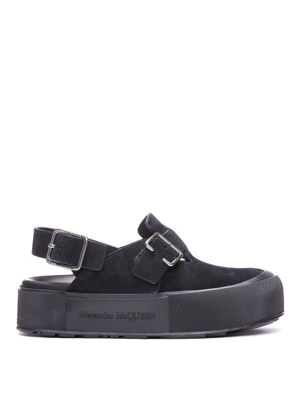 ALEXANDER MCQUEEN: Zapatos chinelas - Chinelas - Negro